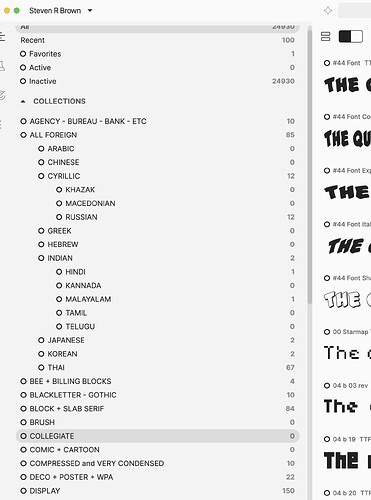 Fontbase suggested left column spacing